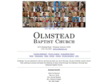 Tablet Screenshot of olmsteadbaptistchurch.org